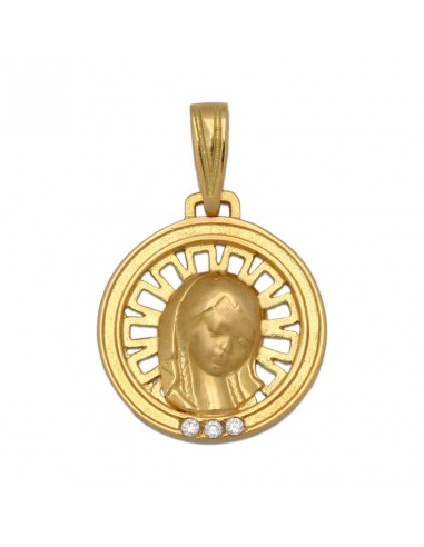 MEDALLA ORO 18KL VIRGEN NIÑA DE 16MM