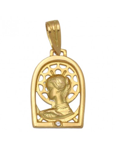 MEDALLA ORO 18KL VIRGEN NIÑA DE 13X20MM