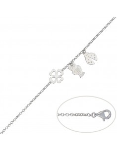 PULSERA DE LA SUERTE PLATA...