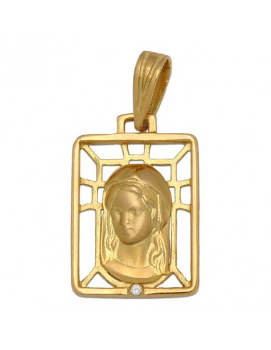 MEDALLA ORO 18KL VIRGEN NIÑA DE 13X19MM