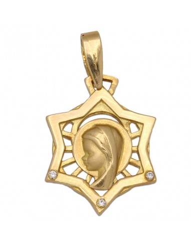 MEDALLA ORO 18KL VIRGEN NIÑA DE 16X21MM