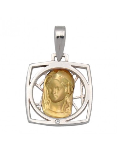 MEDALLA ORO 18KL VIRGEN NIÑA DE 16X18MM