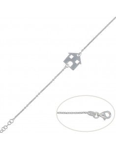 PULSERA TU CASA PLATA 925MM