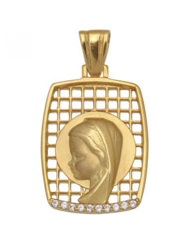 MEDALLA ORO 18KL VIRGEN NIÑA DE 17X24MM