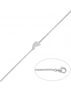 PULSERA PIE PLATA 925MM