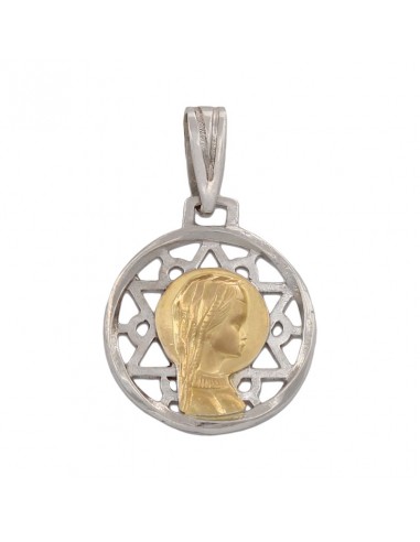 MEDALLA ORO 18KL VIRGEN NIÑA DE 16MM