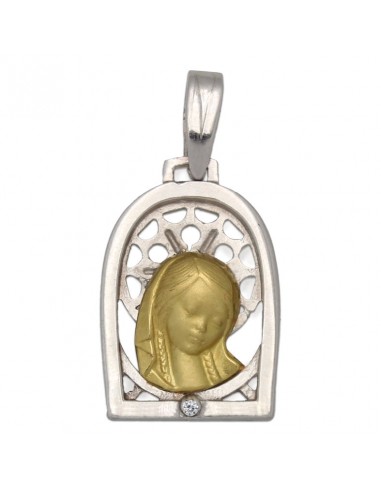 MEDALLA ORO 18KL VIRGEN NIÑA DE 13X20MM