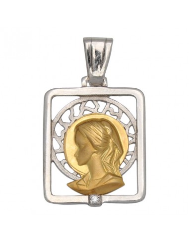 MEDALLA ORO 18KL VIRGEN NIÑA DE 16X21MM