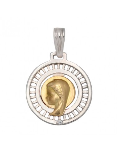 MEDALLA ORO 18KL VIRGEN NIÑA DE 17MM