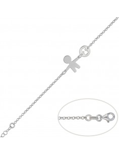 PULSERA NIÑA + NIÑO PLATA...