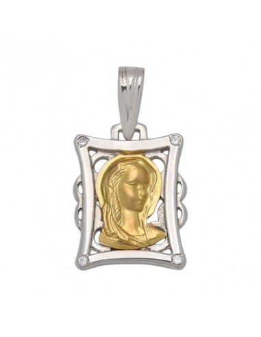 MEDALLA ORO 18KL VIRGEN NIÑA DE 13X17MM
