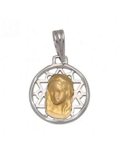 MEDALLA ORO 18KL VIRGEN NIÑA DE 16MM