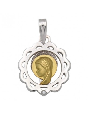 MEDALLA ORO 18KL VIRGEN NIÑA DE 18MM