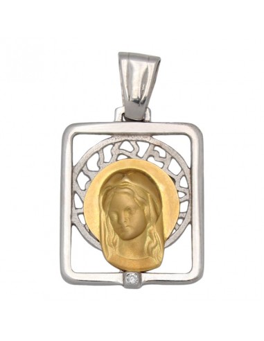 MEDALLA ORO 18KL VIRGEN NIÑA 16X21MM