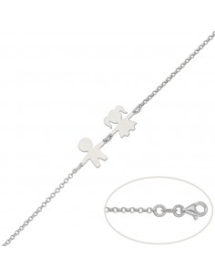 PULSERA NIÑO + NIÑA PLATA...