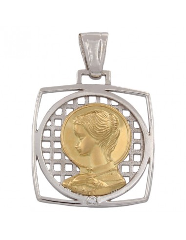 MEDALLA ORO 18KL VIRGEN NIÑA DE 20X23MM