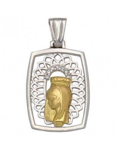 MEDALLA ORO 18KL VIRGEN NIÑA DE 17X26MM