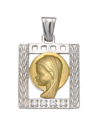 MEDALLA ORO 18KL VIRGEN NIÑA DE 19X24MM