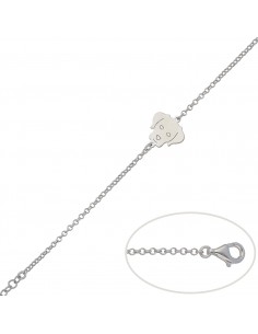 PULSERA PERRO PLATA 925MM