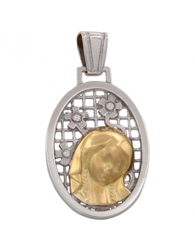 MEDALLA ORO 18KL VIRGEN NIÑA DE 18X26MM