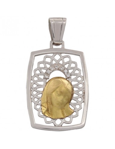 MEDALLA ORO 18KL VIRGEN NIÑA DE 17X26MM