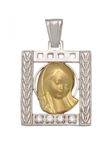 MEDALLA ORO 18KL VIRGEN NIÑA DE 19X24MM