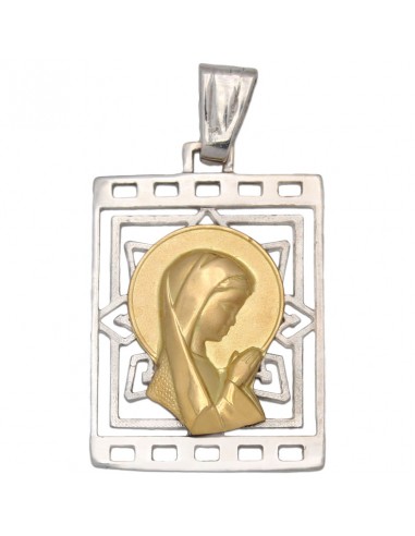 MEDALLA ORO 18KL VIRGEN NIÑA DE 19X27MM