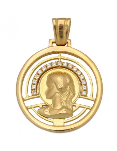 MEDALLA ORO 18KL VIRGEN NIÑA - 23MM