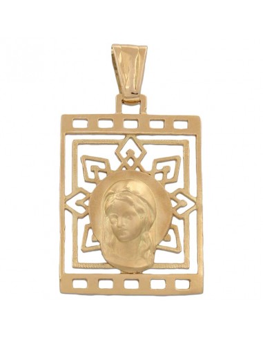 MEDALLA ORO 18KL VIRGEN NIÑA DE 19X27MM