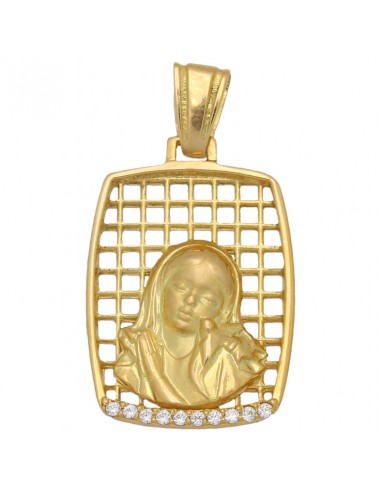 MEDALLA ORO 18KL VIRGEN NIÑA DE 17X24MM