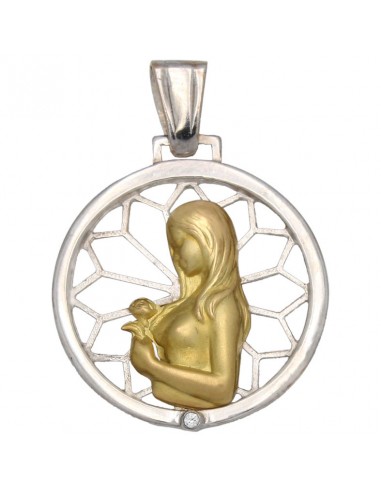 MEDALLA ORO 18KL DE LA MADRE - 23MM