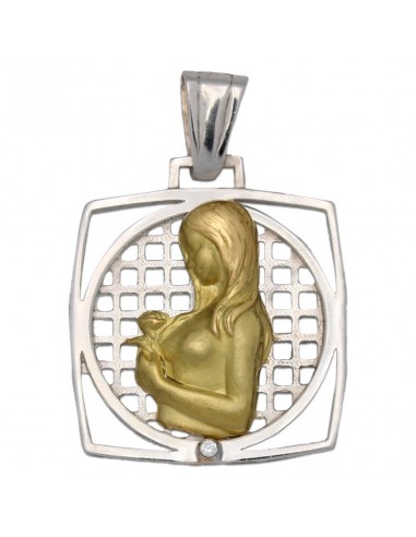 MEDALLA ORO 18KL DE LA MADRE - 20X23MM