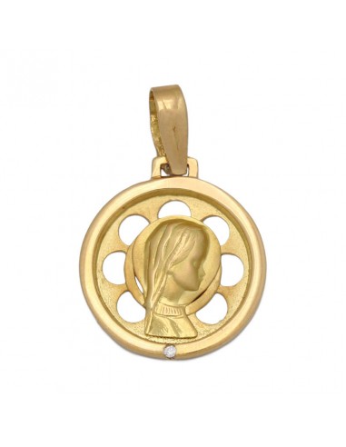 MEDALLA ORO 18KL VIRGEN NIÑA DE 16MM