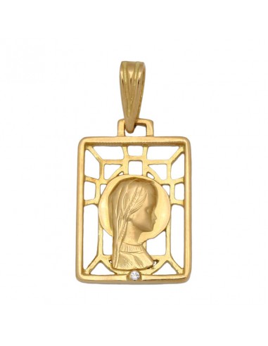 MEDALLA ORO 18KL VIRGEN NIÑA DE 13X19MM