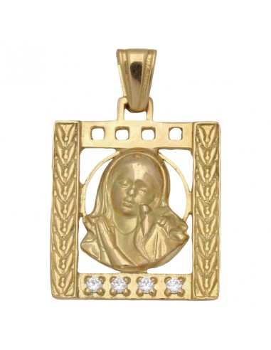 MEDALLA ORO 18KL VIRGEN NIÑA DE 19X24MM