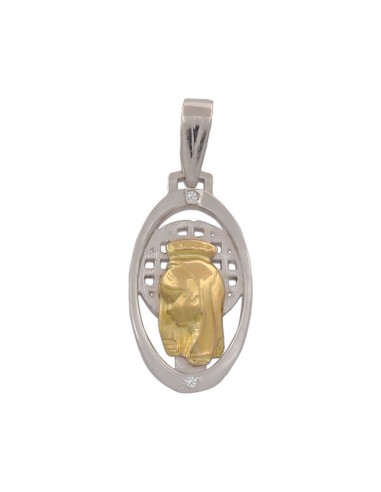 MEDALLA ORO 18KL VIRGEN NIÑA DE 11X20MM