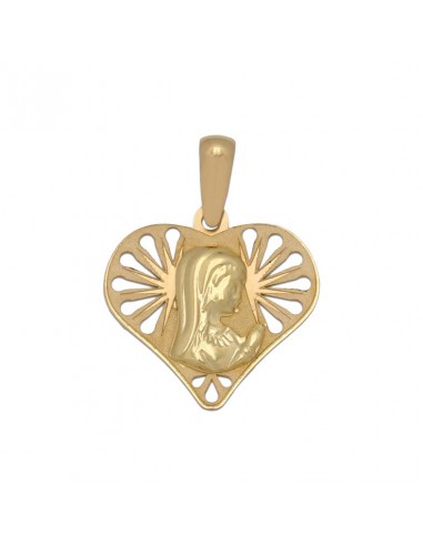 MEDALLA ORO 18KL VIRGEN NIÑA - 17X17MM