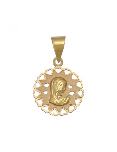 MEDALLA ORO 18KL VIRGEN NIÑA DE 15MM