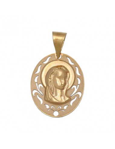 MEDALLA ORO 18KL VIRGEN NIÑA DE 16X19MM