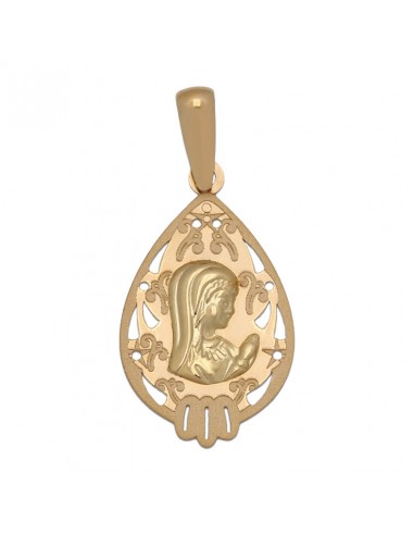MEDALLA ORO 18KL VIRGEN NIÑA DE 14X24MM