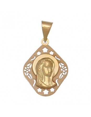 MEDALLA ORO 18KL VIRGEN NIÑA DE 17X22MM