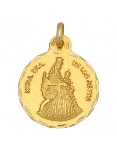 MEDALLA ORO 18KL V. DE LOS REYES- 21MM