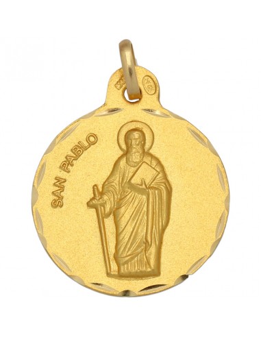 MEDALLA ORO 18KL SAN PABLO - 21MM