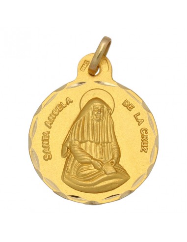 MEDALLA ORO 18KL SANTA ANGELA DE LA CRUZ