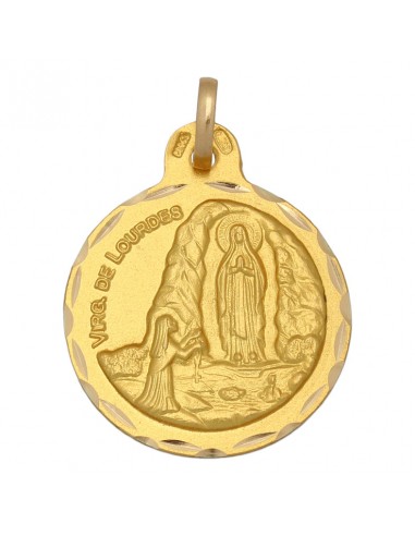 MEDALLA ORO 18KL V. DE LOURDES - 21MM