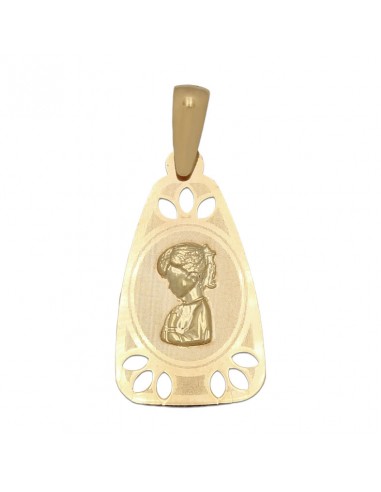 MEDALLA ORO 18KL VIRGEN NIÑA - 12X21MM