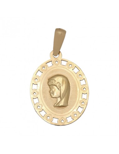 MEDALLA ORO 18KL VIRGEN NIÑA - 15X20MM