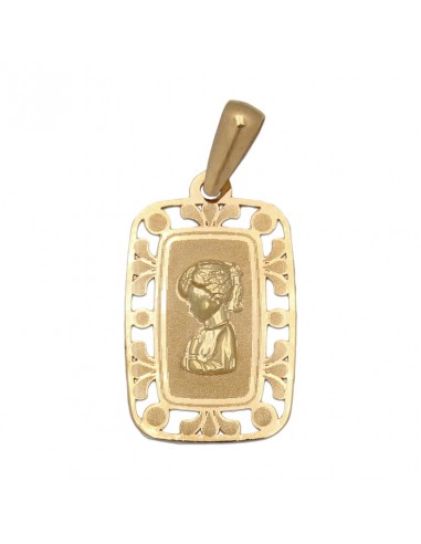 MEDALLA ORO 18KL VIRGEN NIÑA - 13X21MM