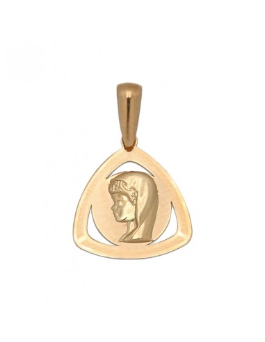 MEDALLA ORO 18KL VIRGEN NIÑA - 14X15MM