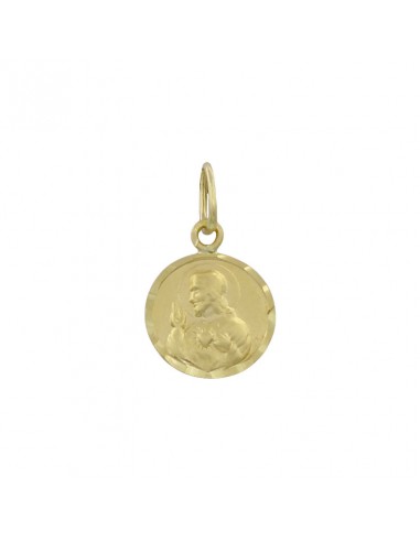 MEDALLA LENTEJA ORO 18KL ESCAPULARIO 9MM